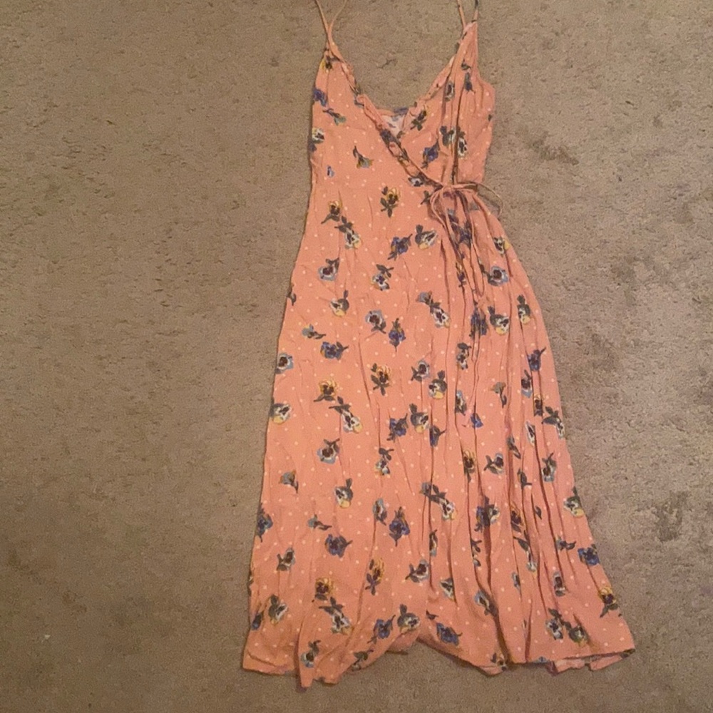 Floral wrap dress